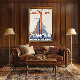 Chamonix Mont-Blanc Adventure Schools Poster PosterGoat