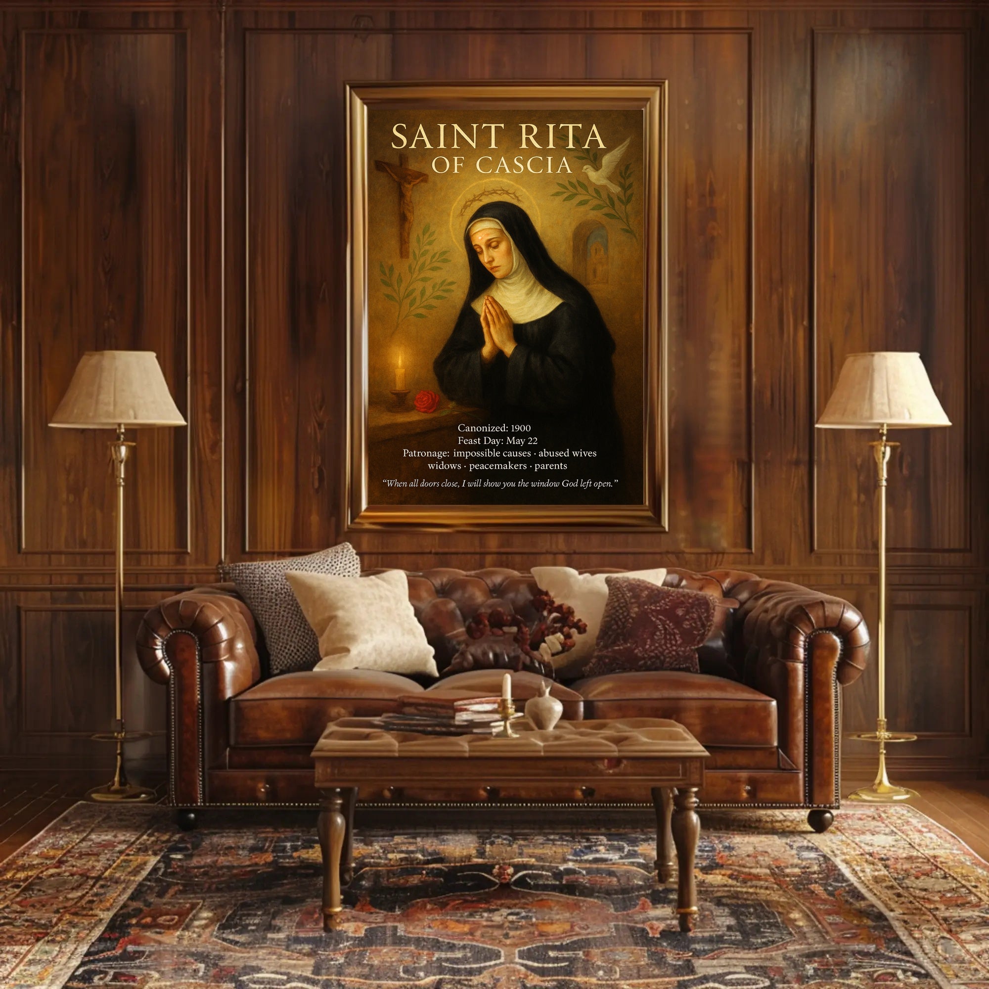 Saint Rita of Cascia Poster PosterGoat
