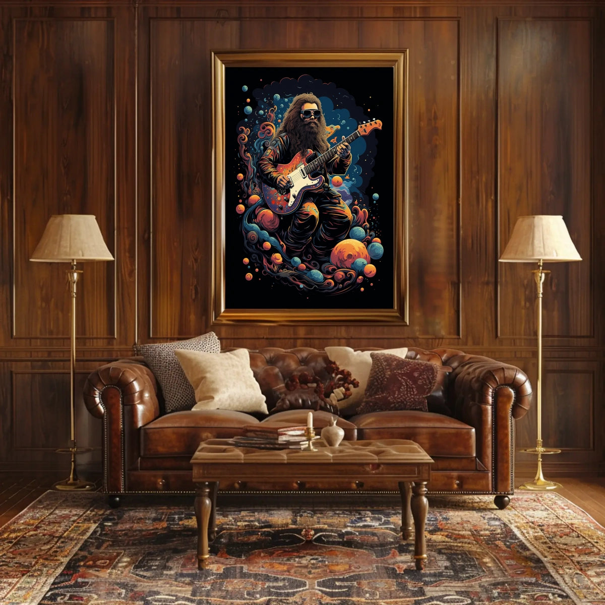 Cosmic Guitarist Poster