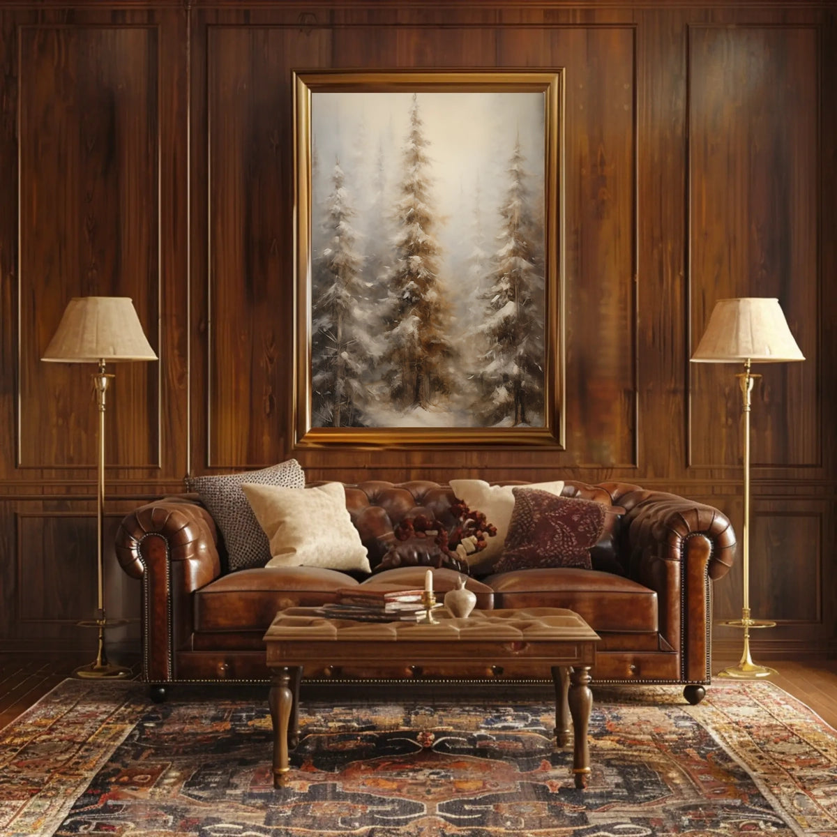 Winter Forest Serenity Poster
