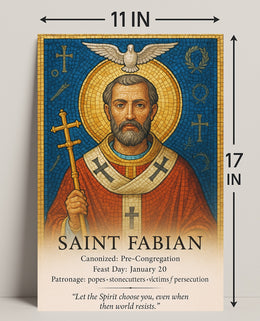 Saint Fabian Poster PosterGoat