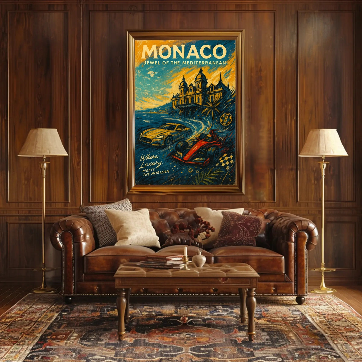 Monaco Jewel of the Mediterranean Poster