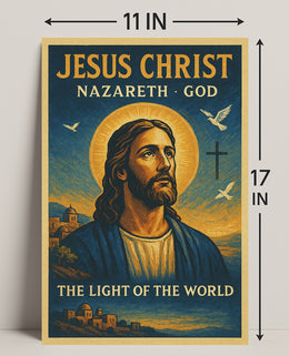 Jesus Christ: The Light of the World Religious Poster