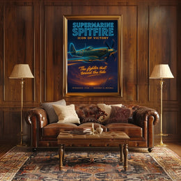 Supermarine Spitfire Icon of Victory Poster