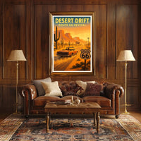 Desert Drift Route 66 Revival Poster