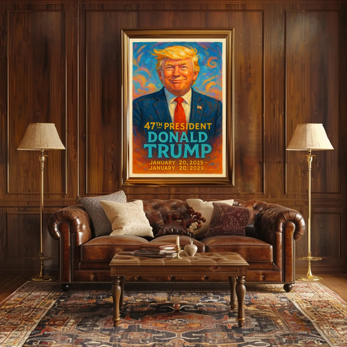 Trump Vision Triumph Patriotic Pop Art Poster