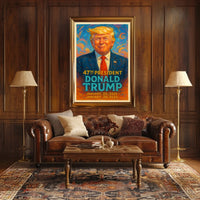 Trump Vision Triumph Patriotic Pop Art Poster