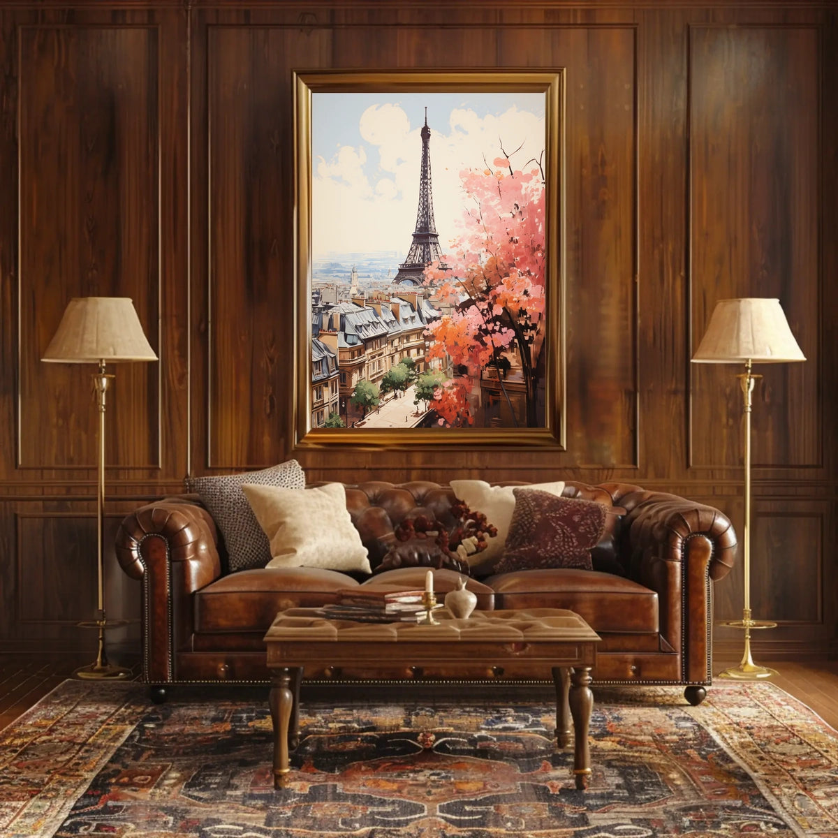 Eiffel Tower Modern Elegance in Paris Travel Poster