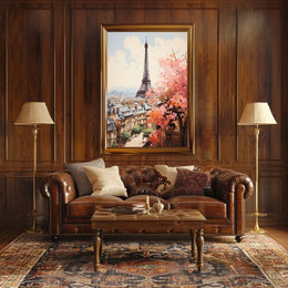 Eiffel Tower Modern Elegance in Paris Travel Poster