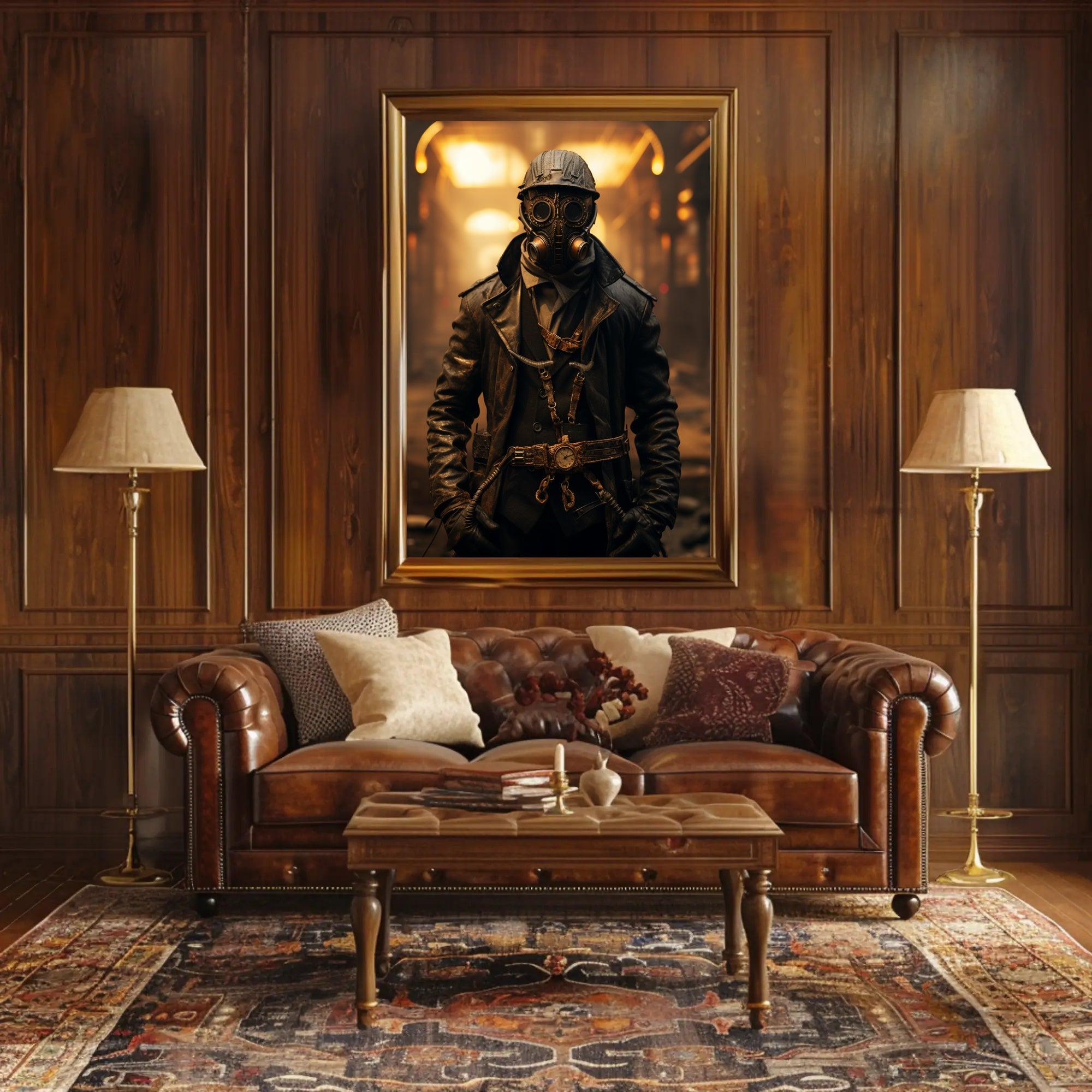 Steampunk Adventure Vintage Industrial Futuristic Sci-Fi Poster
