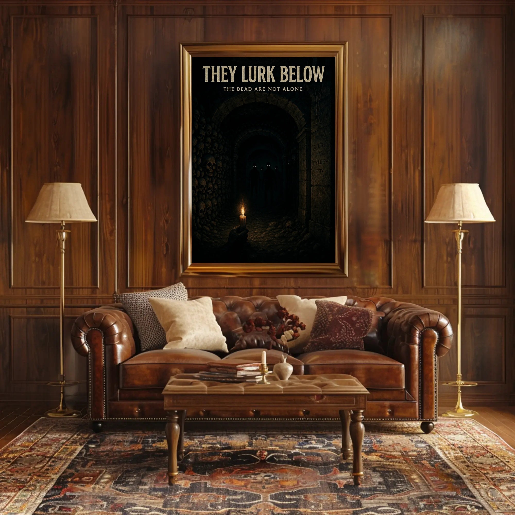 They Lurk Below Eerie Fantasy or Mythology Poster