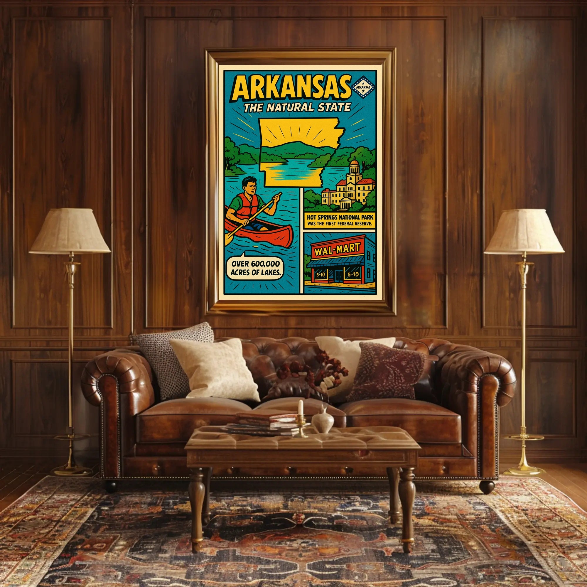 Arkansas The Natural State Poster