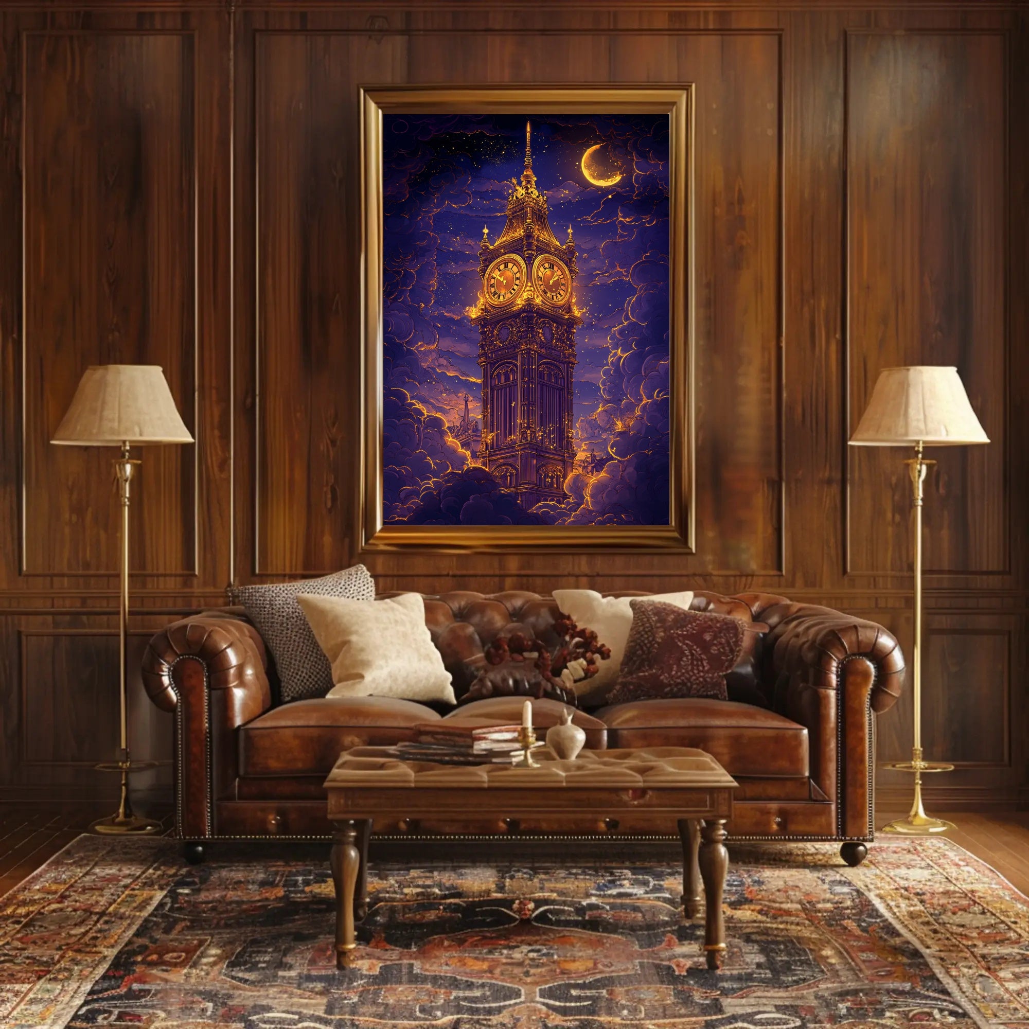Big Ben Under a Dreamy Night Fantasy Poster