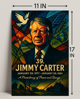 Jimmy Carter United States Leader Fine Art Print PosterGoat