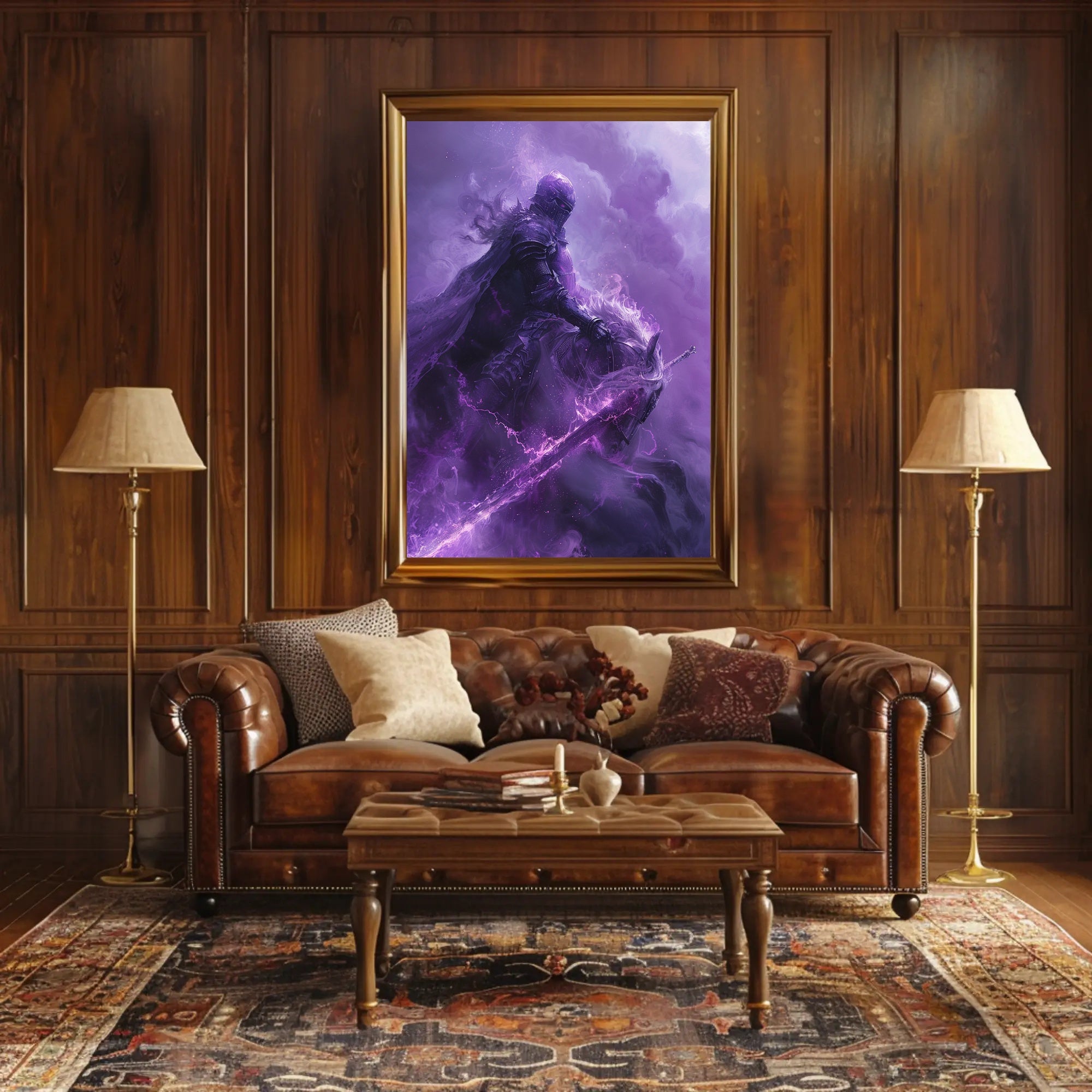 Medieval Knight on Mystical Horse Fantasy or Mythology Poster PosterGoat