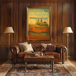 Discover Oklahoma The Heart of America Poster