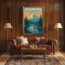 Washington Scenic Landscape Poster