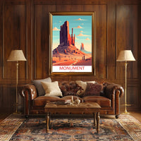 Monument Valley Sunrise Adventure Travel Poster