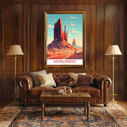 Monument Valley Sunrise Adventure Travel Poster