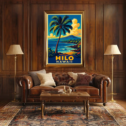 Hilo, Hawaii Tropical Paradise Poster