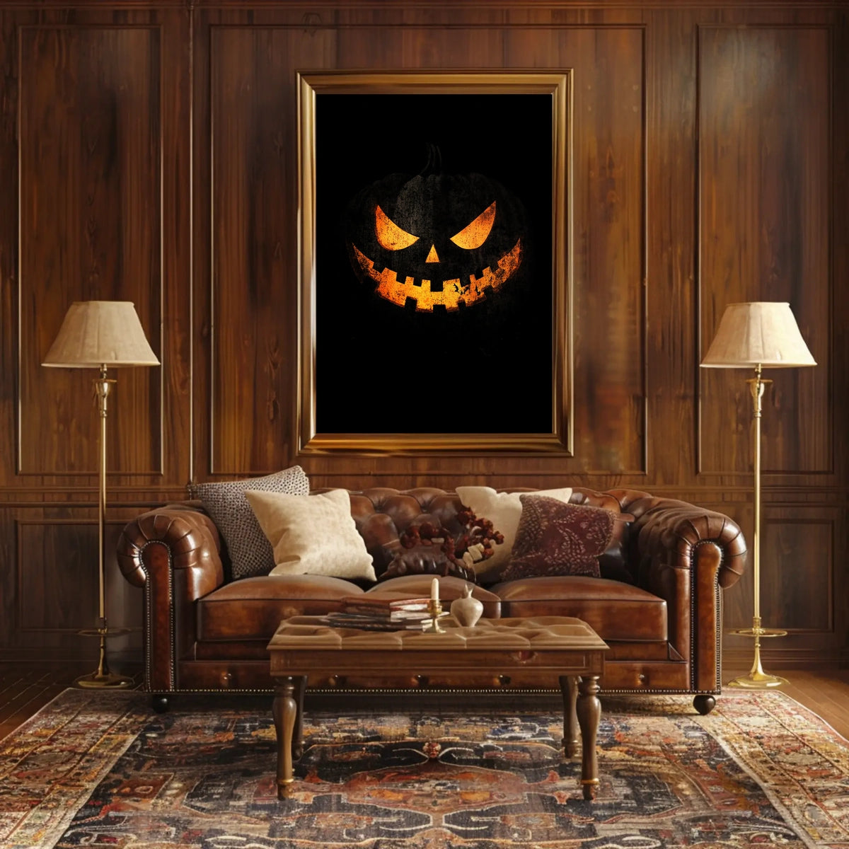 Halloween Jack-o'-Lantern Jack-o-lantern Spooky Eerie Poster