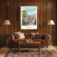 Medellin Cityscape Poster PosterGoat