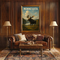 Majestic Minnesota Moose Poster