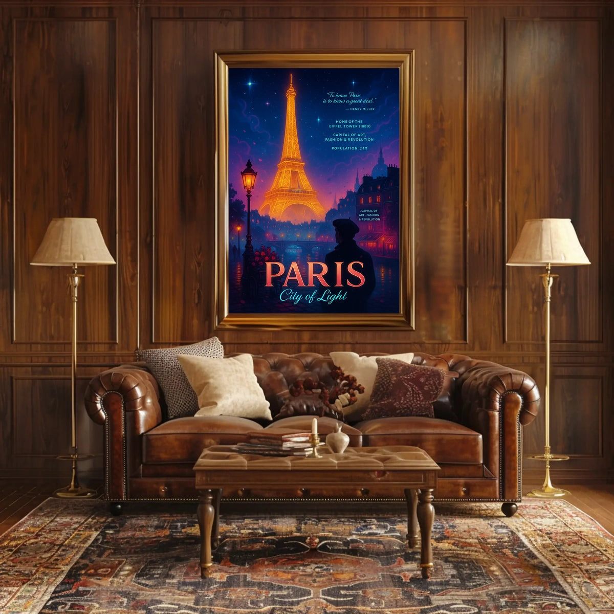 Paris City of Light Poster