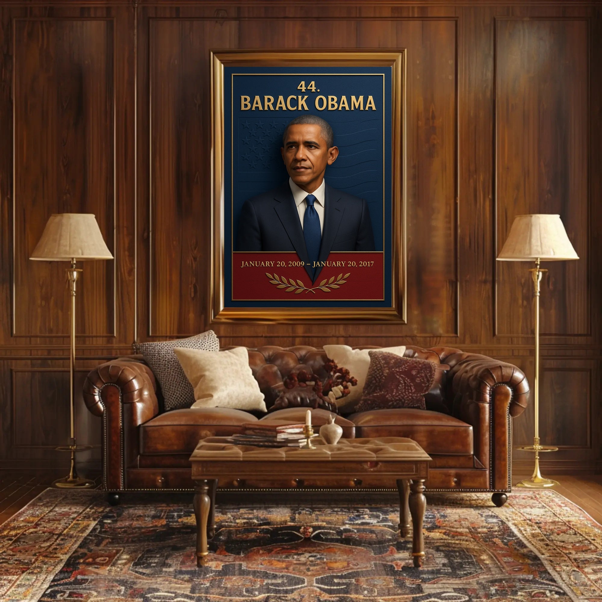 Barack Obama 44th President 3d Poster PosterGoat