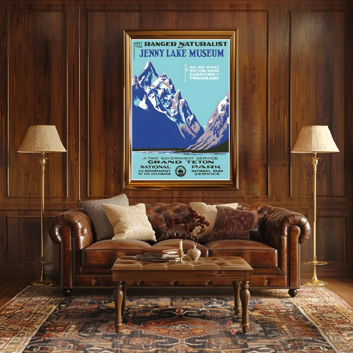 Jenny Lake Museum Grand Teton National Poster