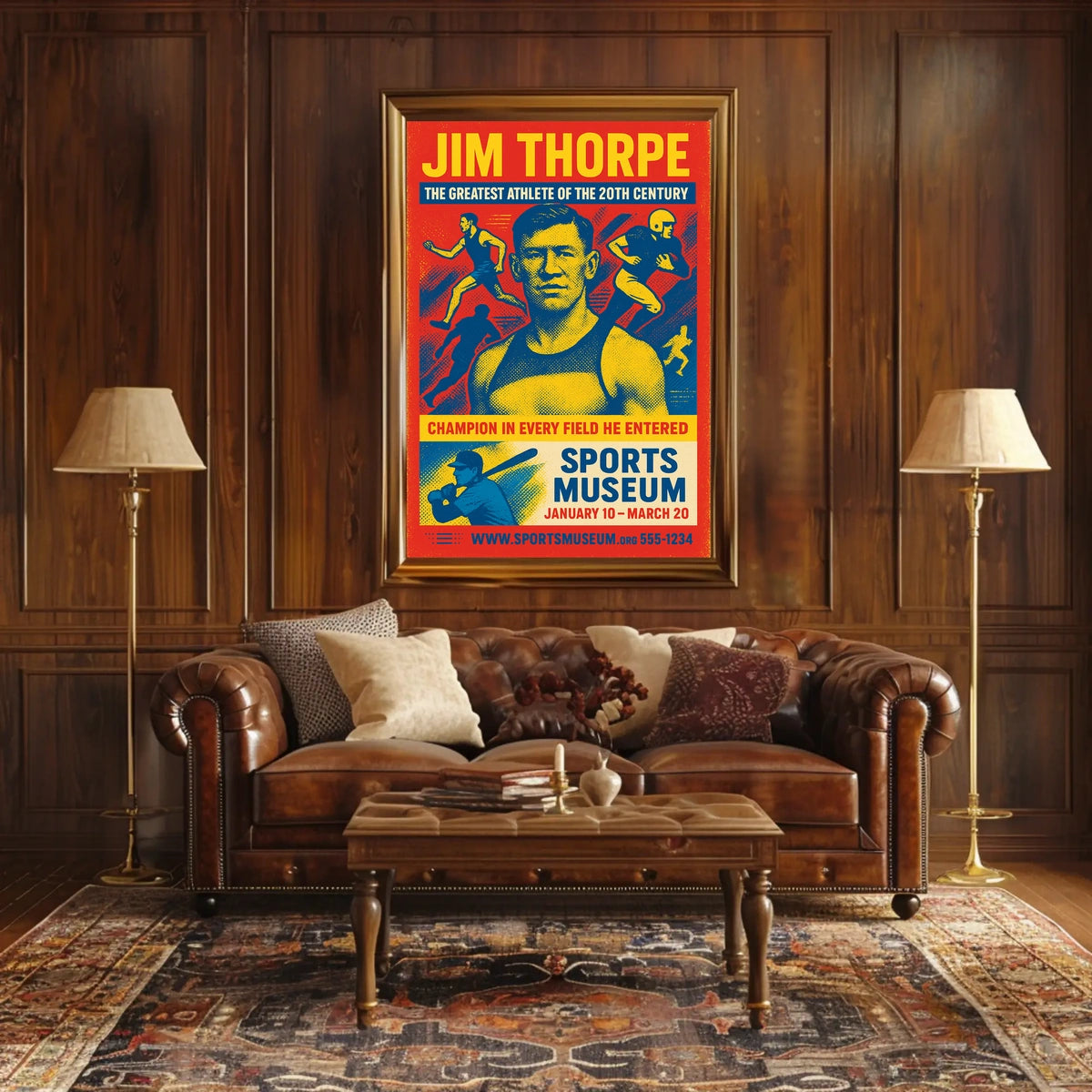 Jim Thorpe Legendary Athlete Tribute Jim Thorpe Poster