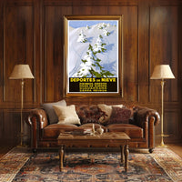 Winter Sports Adventure in Spain Travel Poster PosterGoat