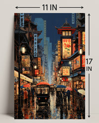 Vibrant Streets Of The Past Poster
