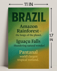 Wonders of Brazil Poster PosterGoat