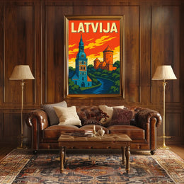 Discover Latvia Poster