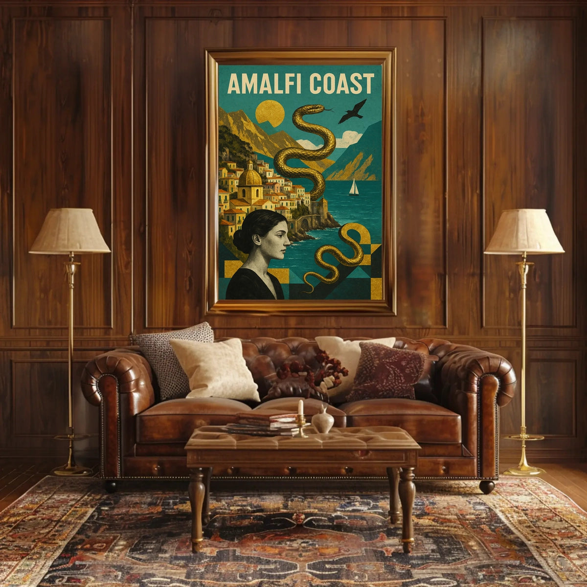 Amalfi Coast Enchanting Escape Poster 18x24 Wall Art