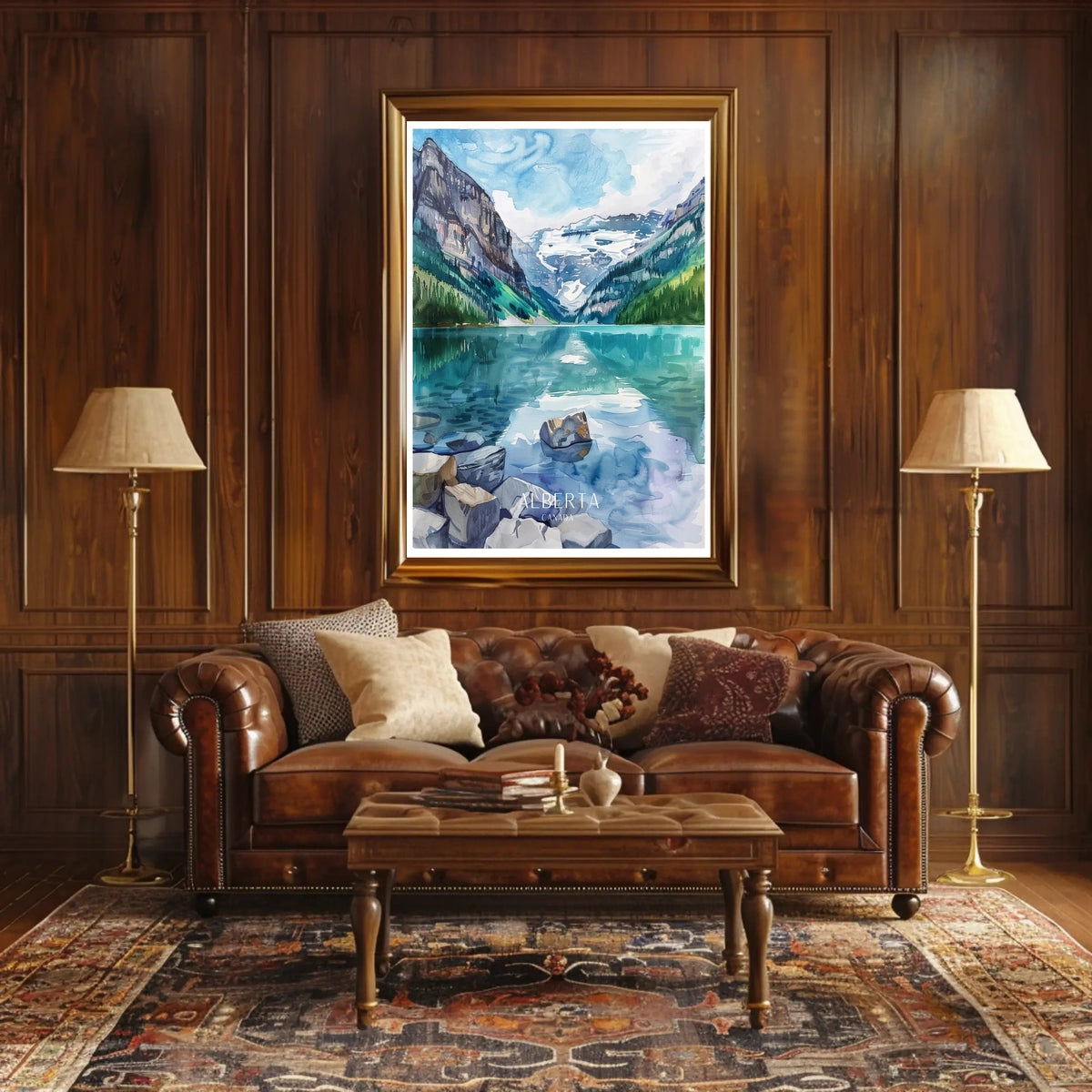 Albertas Majestic Landscape Poster