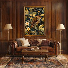 Richly Illustrated Vintage Bird Nature Art Animal Poster