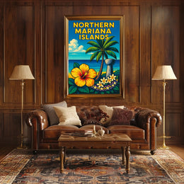 Northern Mariana Islands Paradise Poster