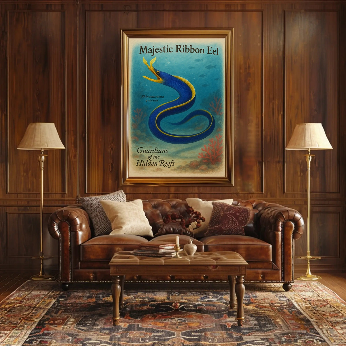 Majestic Ribbon Eel Poster