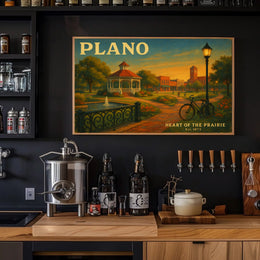 Heart of the Prairie Travel Poster Art Print