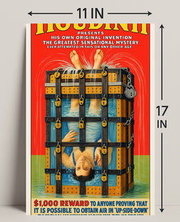 Houdini's Sensational Mystery Poster PosterGoat