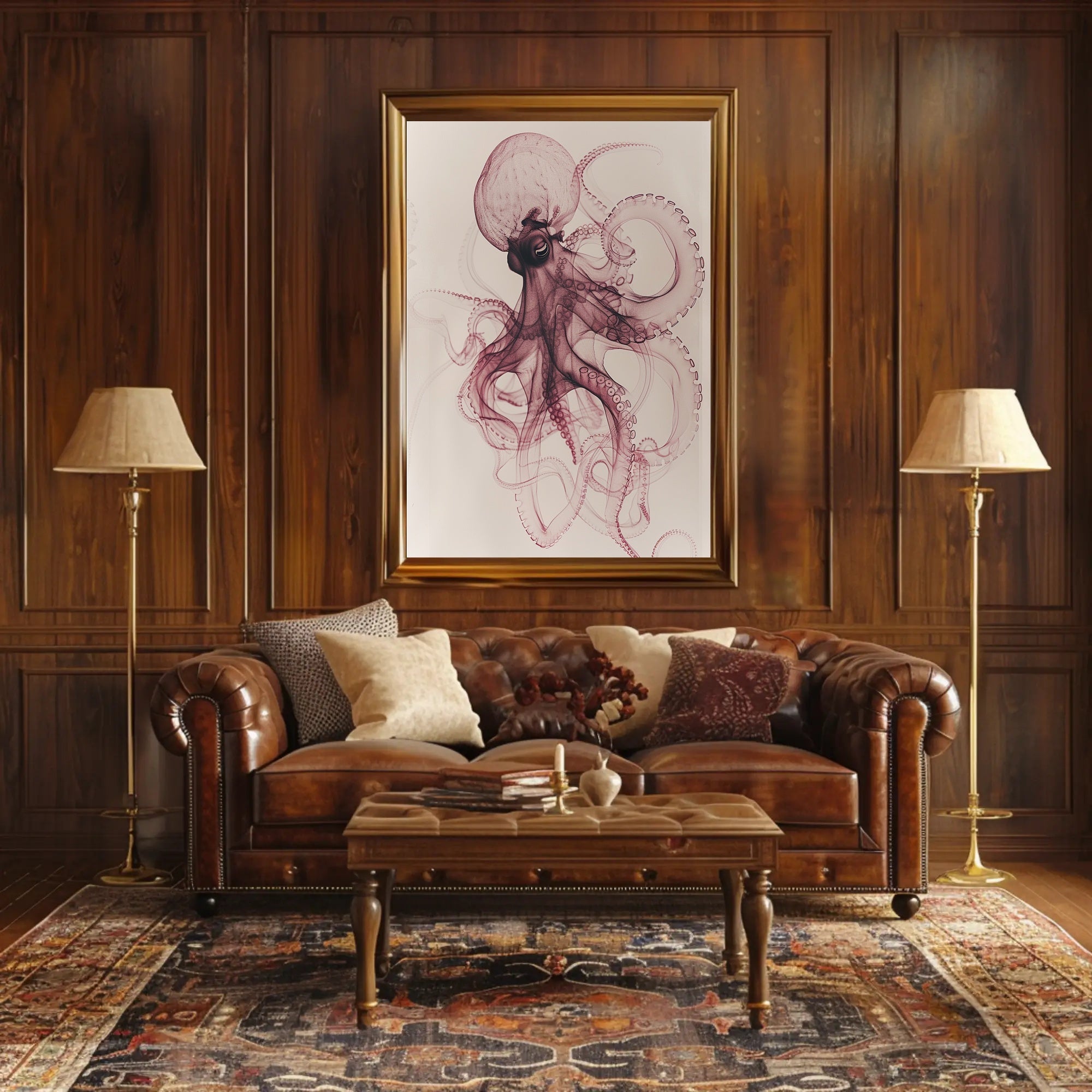 Mesmerizing Octopus Art Poster for Home Decor PosterGoat