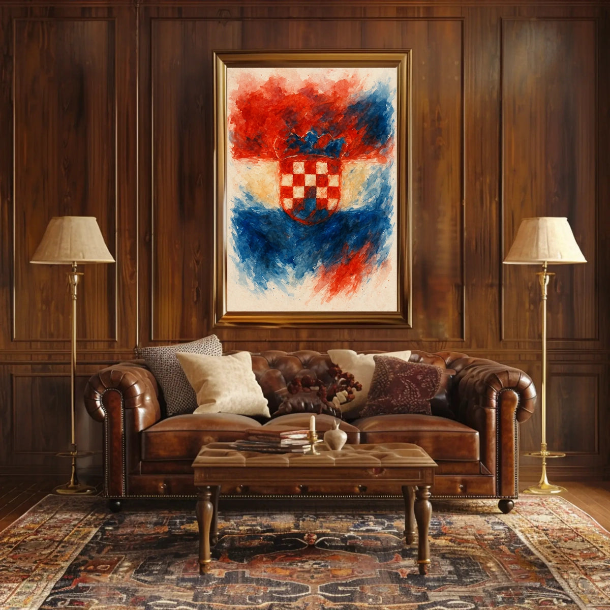 Croatian Coat Of Arms Artistic Poster