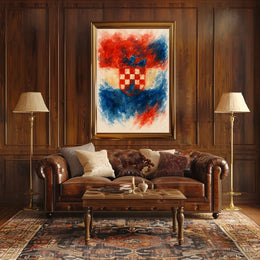 Croatian Coat Of Arms Artistic Poster