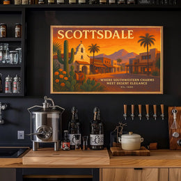 Scottsdale Southwestern Charm Travel Poster
