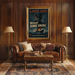 Loose Lips Might Sink Ships Poster
