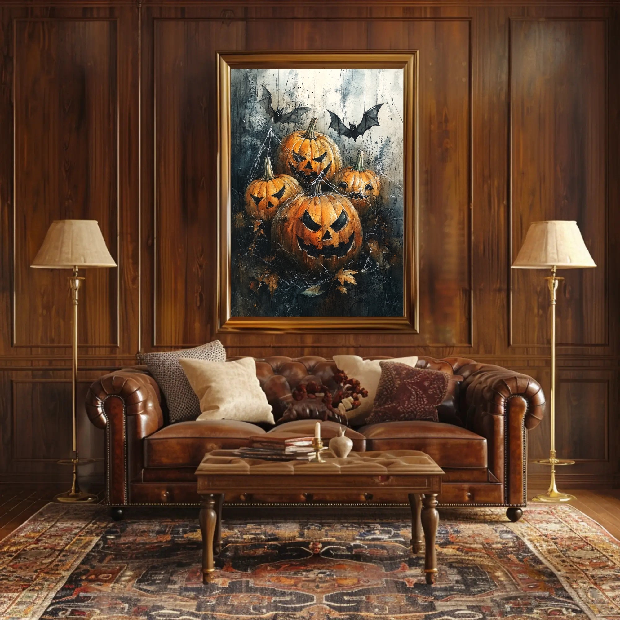 Haunted Pumpkins Poster
