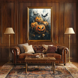 Haunted Pumpkins Poster