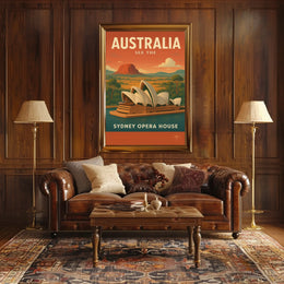 Discover Australia Sydney Opera House Poster